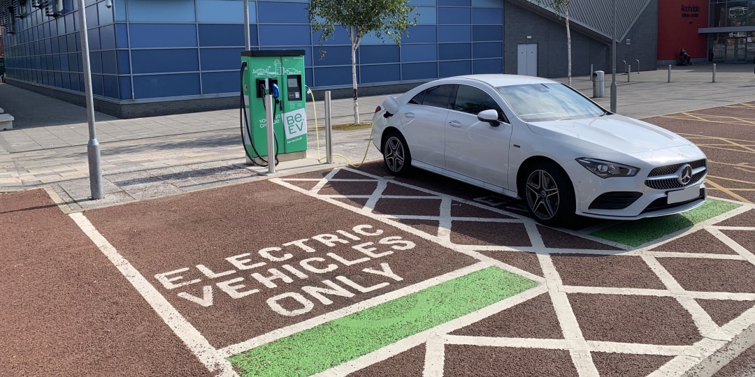 Iduna’s electric vehicle charger under the brand Be.EV