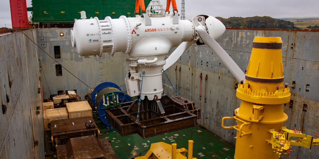  An example of a tidal turbine developed by SIMEC Atlantis Energy