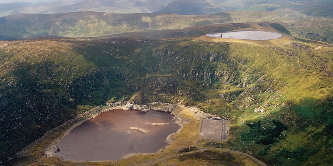 An example of an existing pumped storage hydro project – this is the 292 MW Turlough Hill site in Ireland