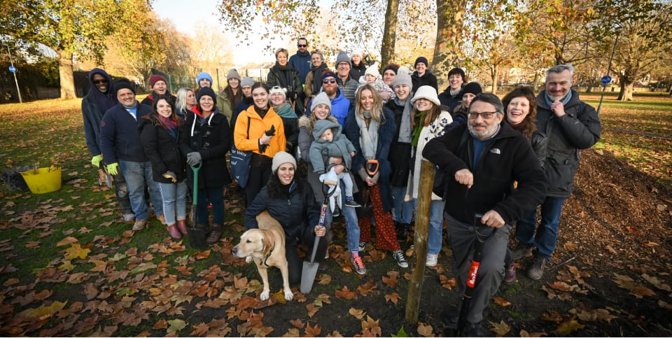 Local residents standing in a Eelbrook Common